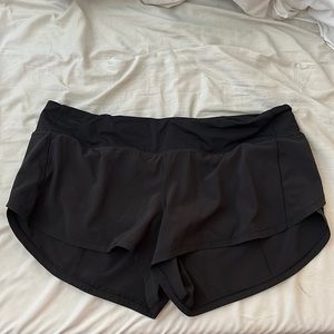 Lululemon Black Speed Up shorts